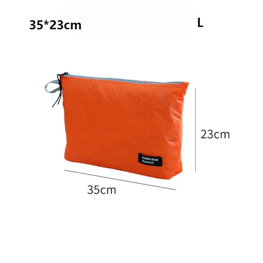 Portable Clothing Packaging Bag Multifunctional Ultra-light Weight Luggage Storage Bag Yellow Orange Waterproof