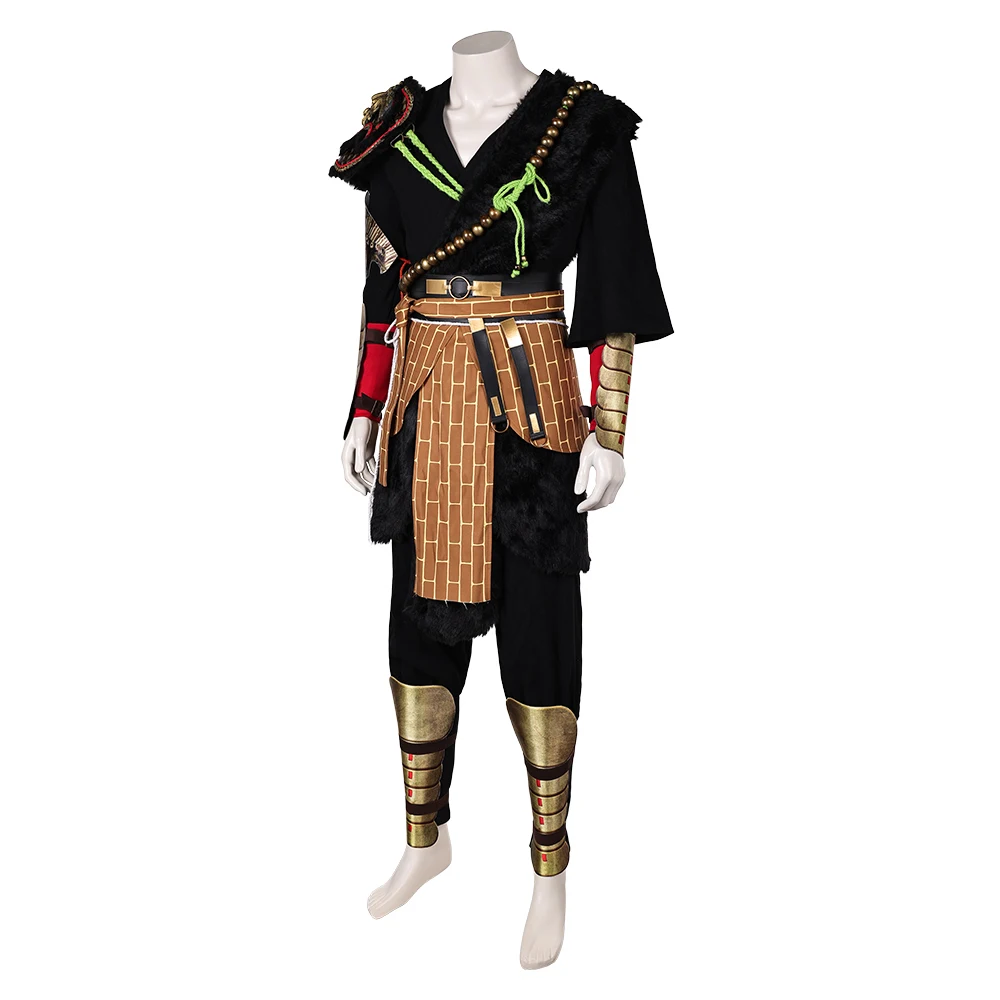 Mito preto wukong cosplay traje disfarce para roupas masculinas fantasia anime jogo trajes roleplay roupas halloween carnaval terno