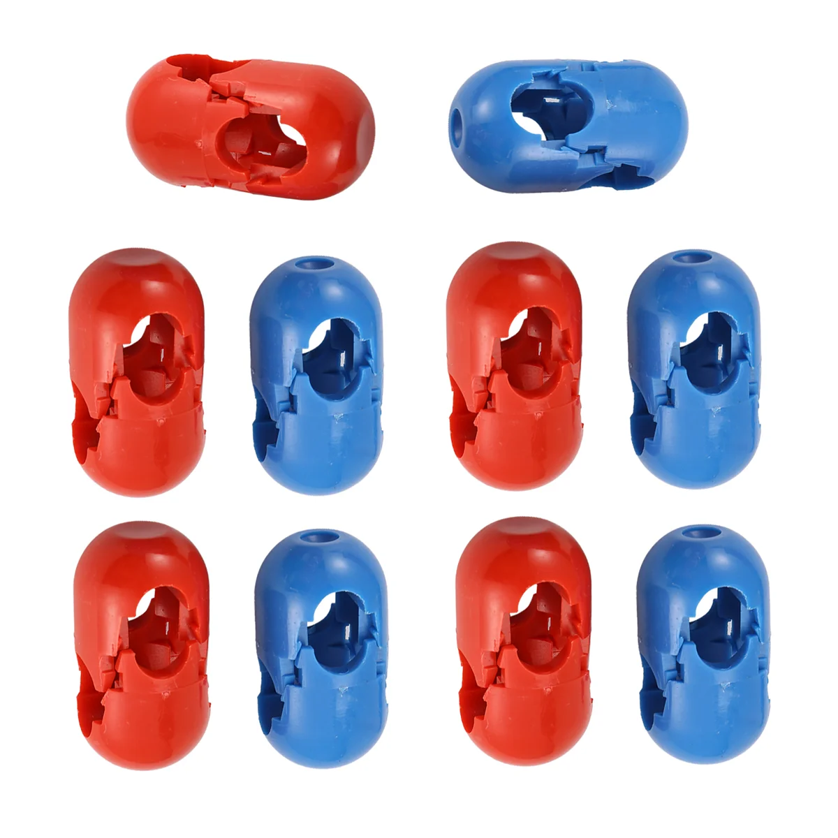 SYJZ 20Pcs Climbing Rope Net 12mm Plastic Connector Net Buckle Climbing Accessories for Outdoor Swing Climbing Rope Parts