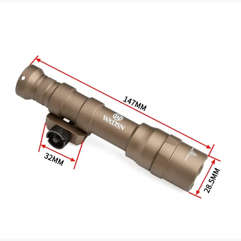 Tactical M600DF Flashlight Wadsn 1400lumens High Power M600df Scout Light Outdoor Hunting White LED Spotlight With Remote Switch