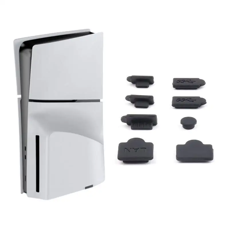 واقي الغبار R53C لجهاز 5 LAN Type-C USB Dock Plug ملحقات الألعاب باللون الأسود