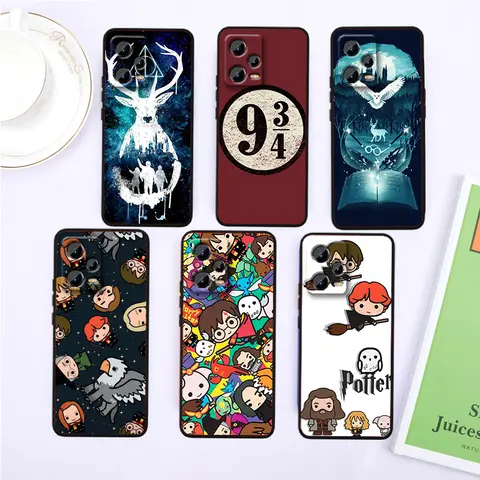 HH-Harries Logo P-Potteres Art Per Xiaomi Redmi Nota 13 12R 12 12S Turbo 11 11T 11S 10 10S Pro Plus 5G Custodia per telefono con copertura nera