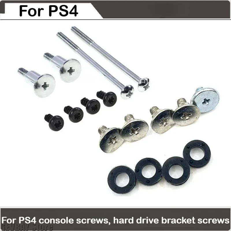 Complete Screw Set For PS4 Console, Host & Hard Disk Bracket Replacement Screws Game Repair Tool Parts Accessories