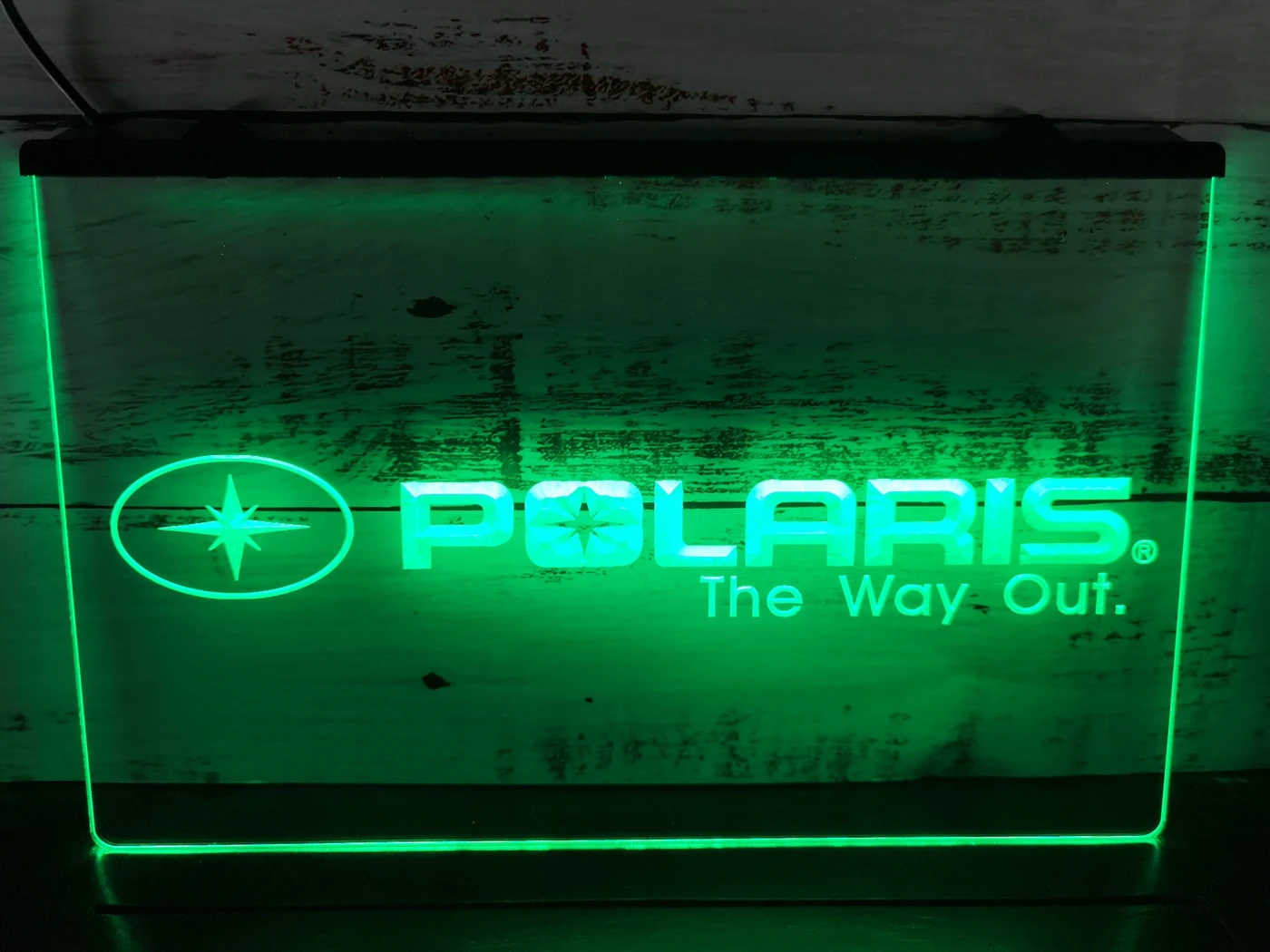 Polaris Snowmobile Logo Sale LED Neon Sign-3D Carving Wall Art for Home,Room,Bedroom,Office,Farmhouse Decor