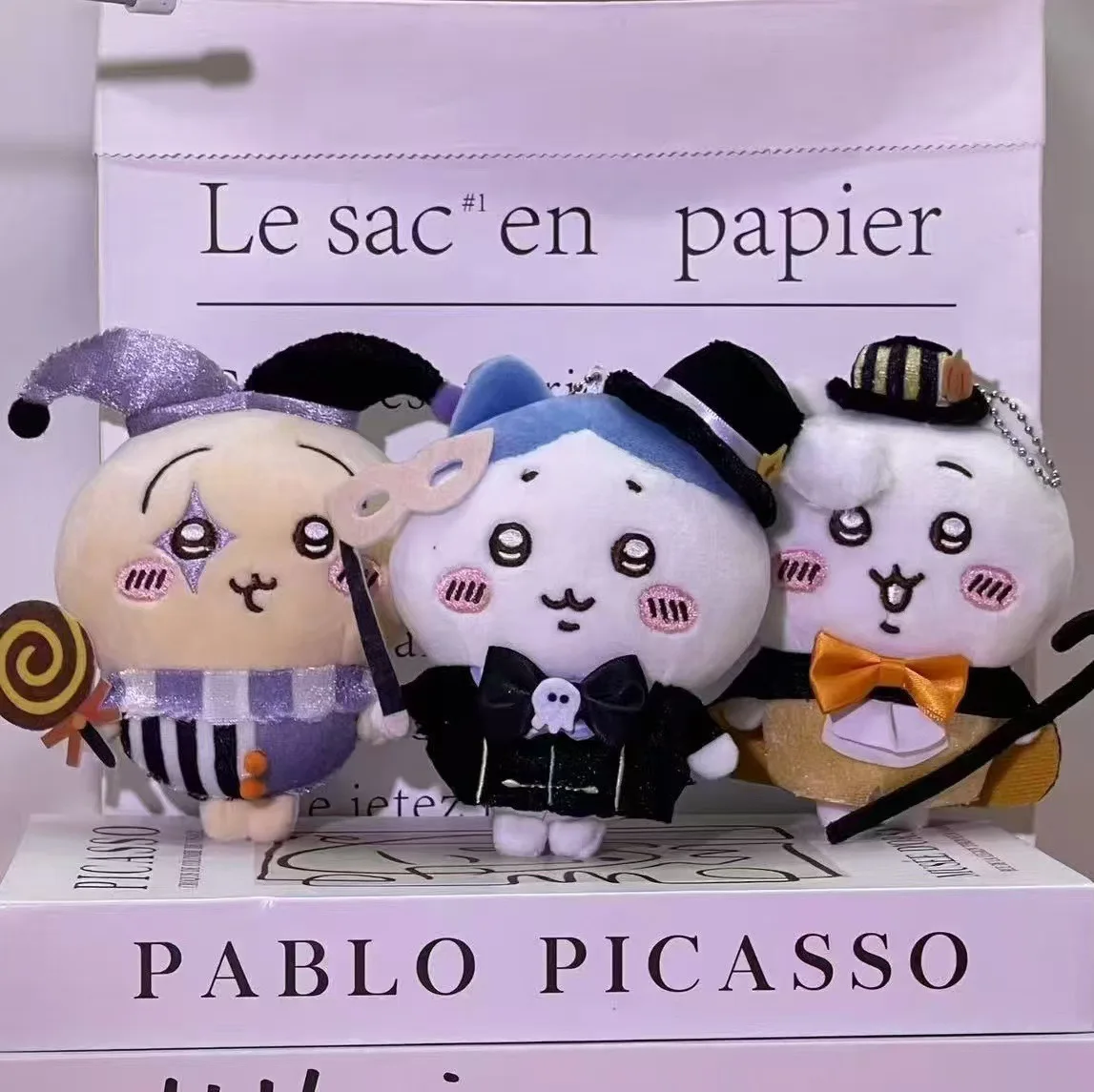 Circo serie de Halloween payaso Chiikawa circo Usagi Hachiware colgante creativo edición limitada juguete de peluche regalo para amigos