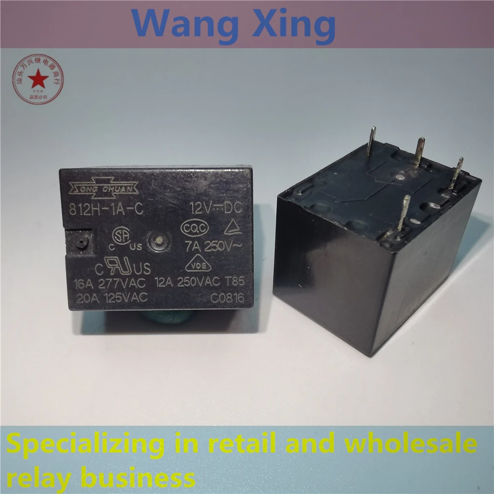 812H-1A-C 812H-1A-S 812H-1C-C 812H-1C-S 5VDC 12VDC 24VDC 48VDC 18VDC Electromagnetic Power Relay