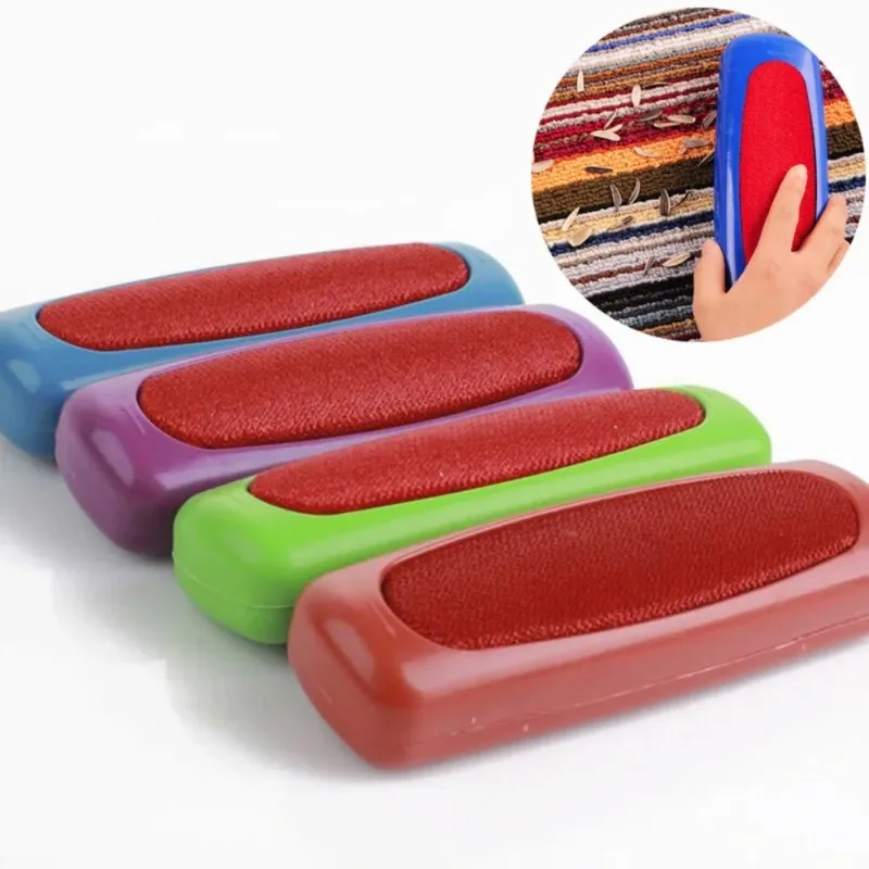 1PC Random color Plastic Sweeper Carpet Table Single Brush Dirt Crumb Collector Cleaner Roller Dedusting and static electricity