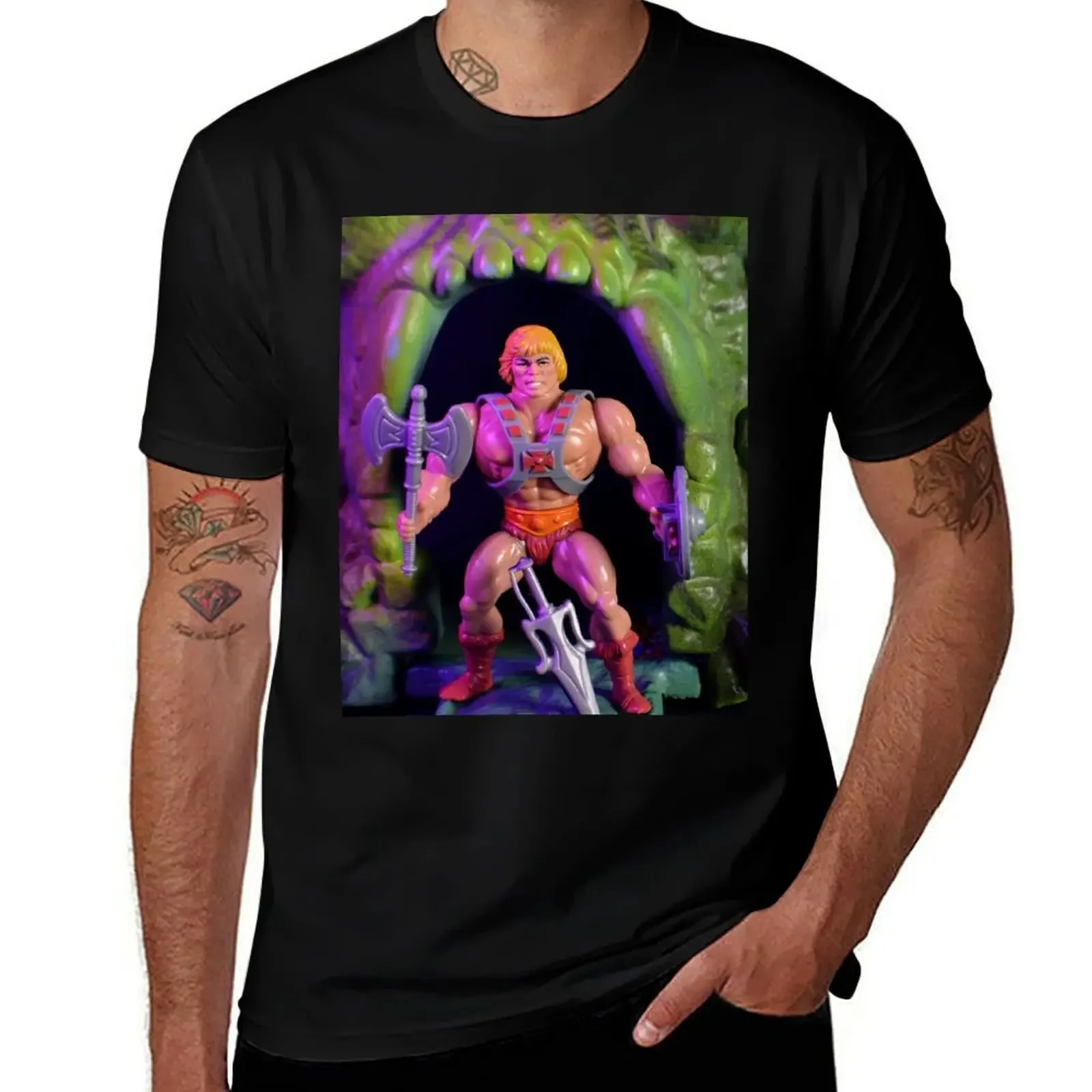 He-Man Original Action Figure T-Shirt Louboutins valentines clothes cotton man t-shirts mens graphic t-shirts hip hop