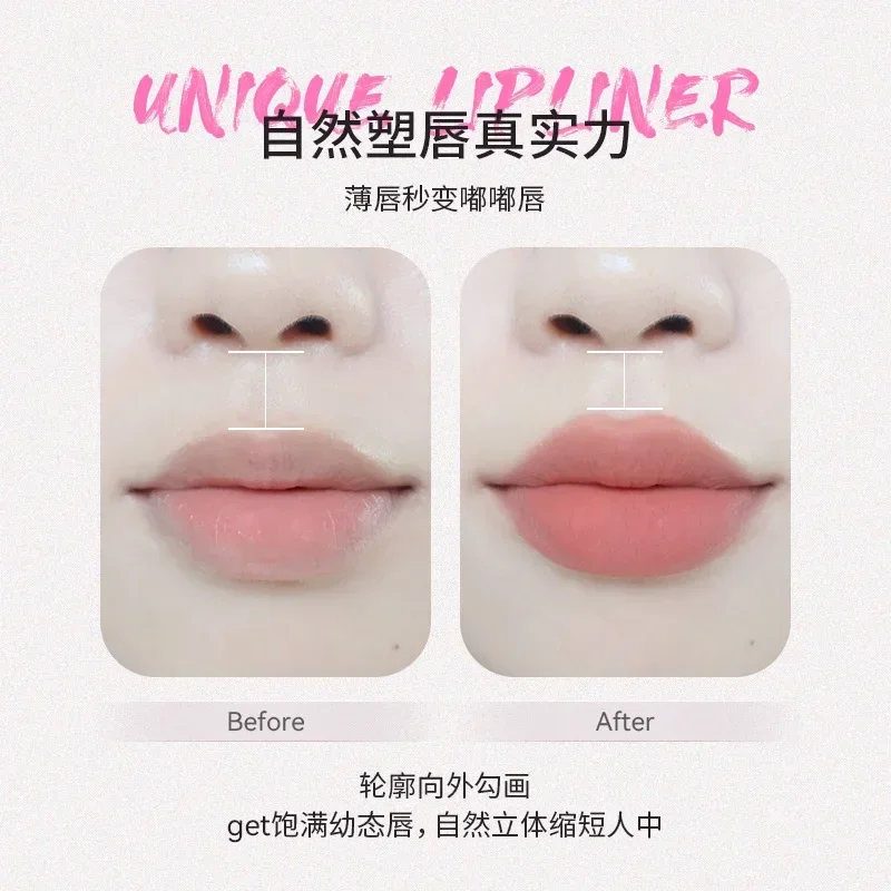 NEIYOU Double-ended Lip Liner Outline Lip Shape Waterproof Long-lasting Nude Lip Makeup Easy to Wear