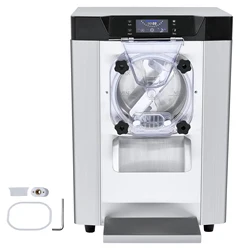 SucceBuy Commercial Ice Cream Machine Ice Cream Maker Stainless Steel Cylinder LED Panel Auto Clean Pre-cooling for Restaurant