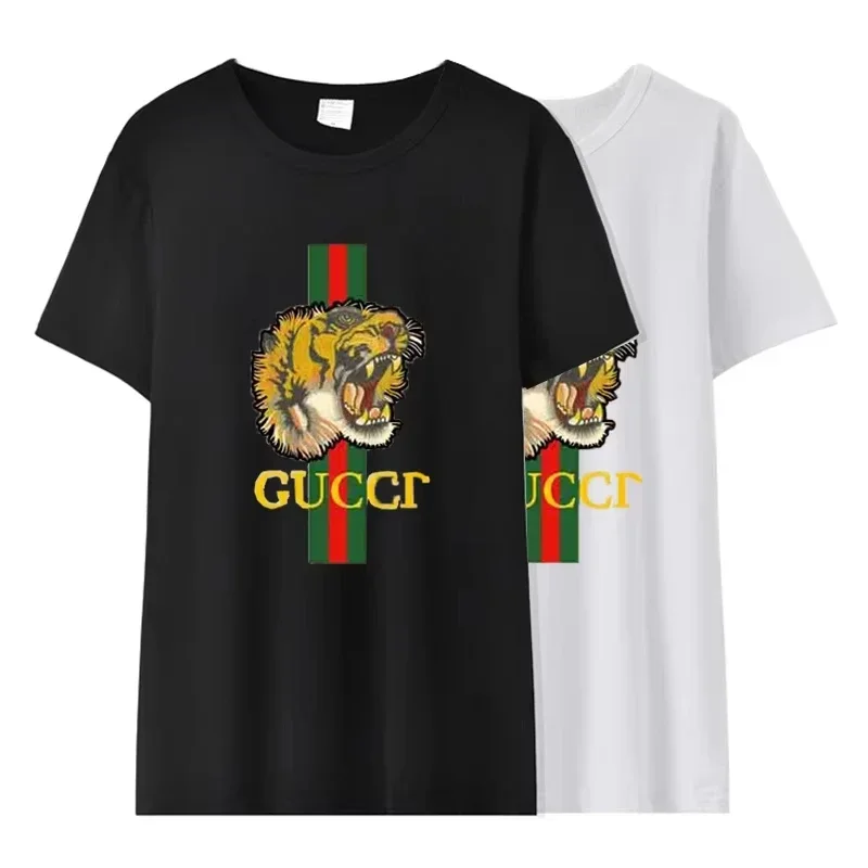 

2025 Summer Short Sleeve T-shirt Graphic Street Fashion Trend Printed Couple