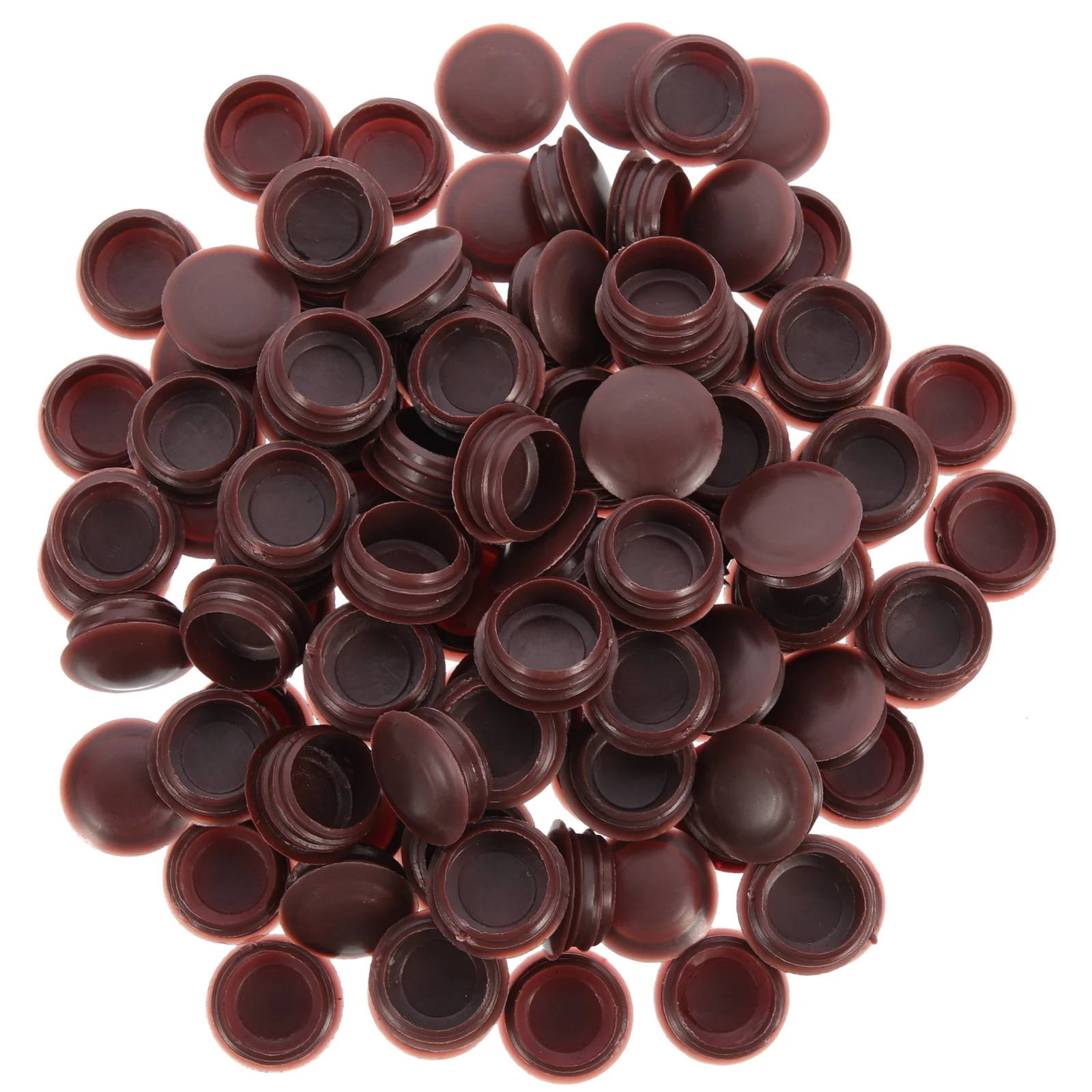 100 шт., заглушки для мебельных отверстий из материала премиум-класса, маленькие круглые крышки для шкафов, электрические коробки, уличное оборудование, пластиковые заглушки для отверстий