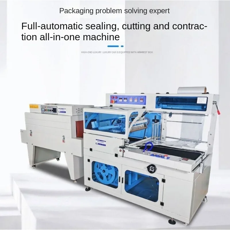 Fully Automatic Heat Shrinkable Film Packaging Machine Thermal Contraction Machine POF Film Plastic-Envelop Machine