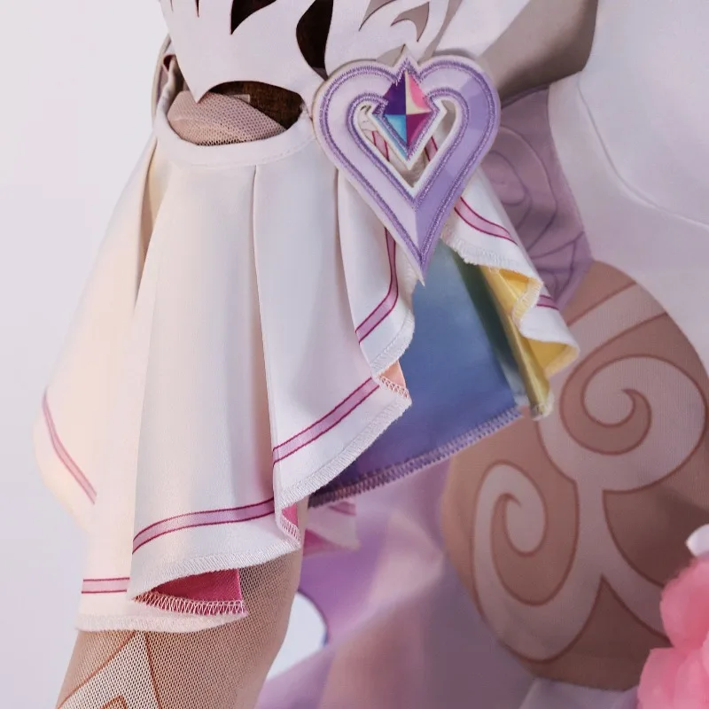 Cyrene kostuumspel Honkai Star Rail cosplay paarse lange jurk roze pruik rollenspel outfit volledige set voor vrouwen themafeest