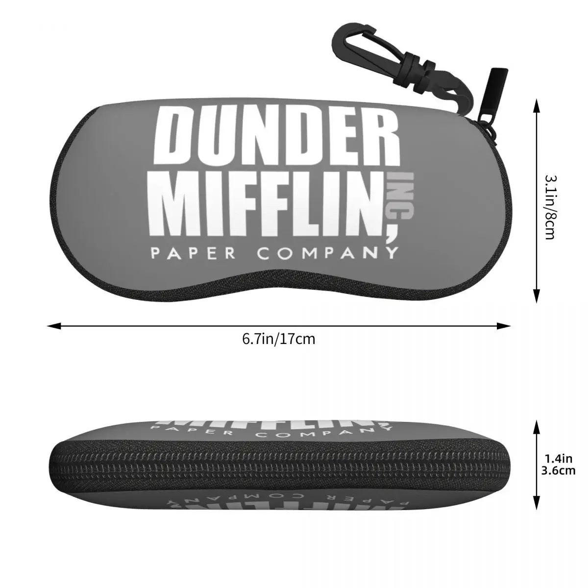 Custom The Office TV Show Dunder Mifflin Paper Company Glasses Case Cool Shell Eyeglasses Case Sunglasses Box