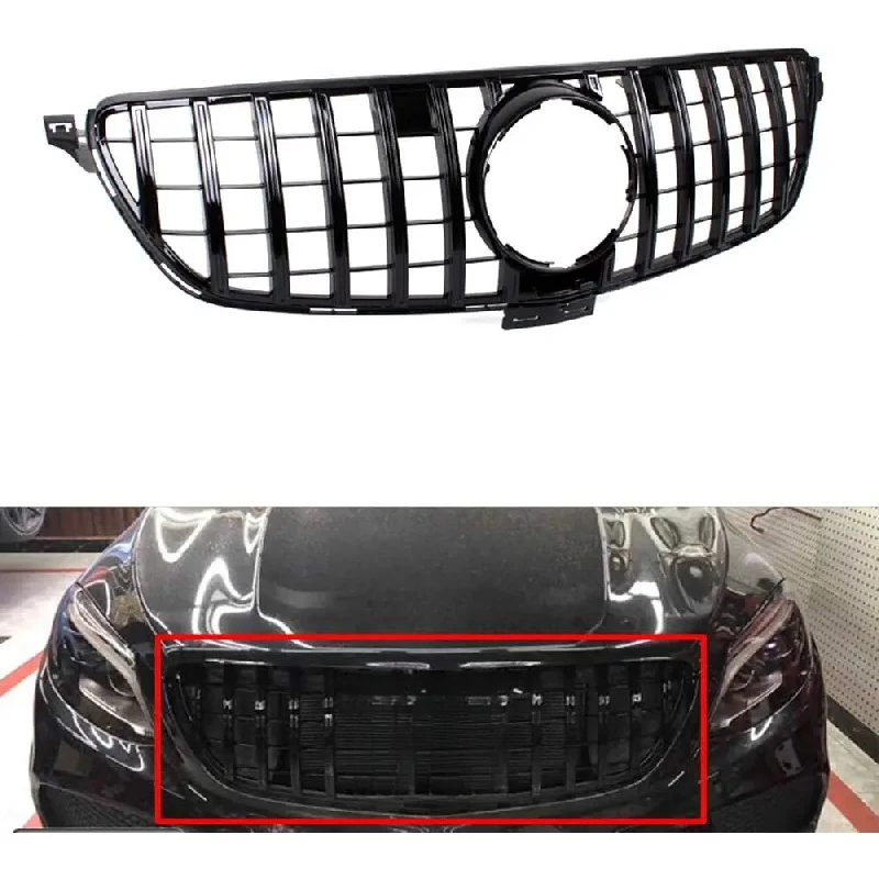 

Factory Direct Car Grills for GLE Class W166 W292 Coupe SUV 2015-2019 Black GT R Plastic Material