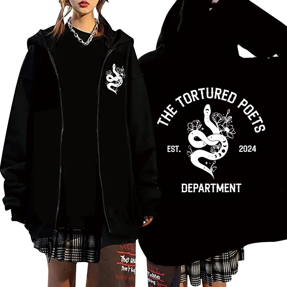 The Tortured Poets Department Zipper Hoodies All's Fair In Love and Poetry Hoodie Gift Hoodie Hoody Streetwear Unisex Fan Gift