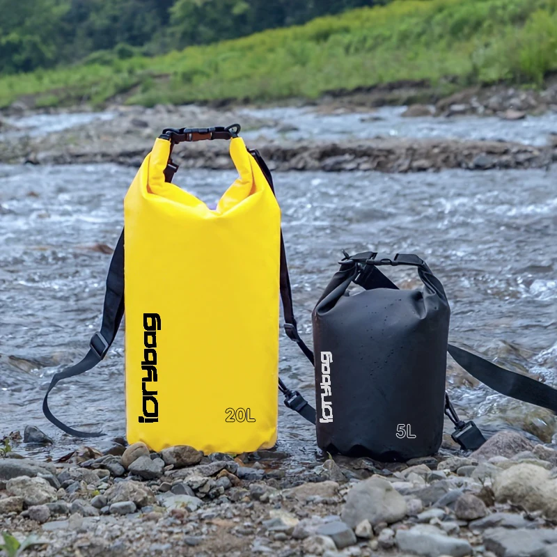 Idrybag Dry Bags Waterproof Bag for Women Men 2/5/10/15/20L Swimming Rafting Kayaking River Trekking Waterproof Dry Bag Backpack image 5