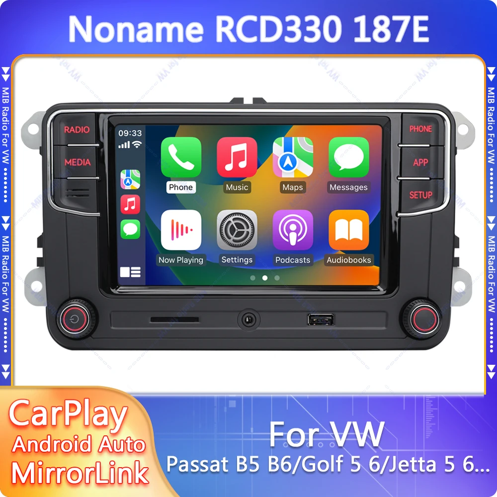 

NONAME RCD330PLUS RCD330G Carplay MIB Car Radio R340G Android Auto 6RF 035 187E for VW Golf 5 6 Jetta MK6 CC Tiguan Passat Polo