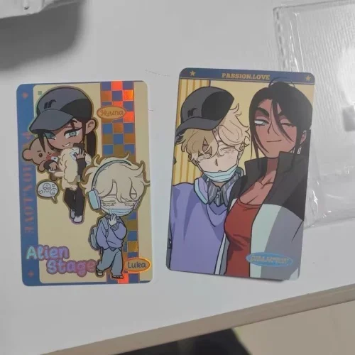 Alien Stage Photocard Anime Character Collectible Card Passion Love Theme For Anime Fans Collection Room Decoration Display view 2