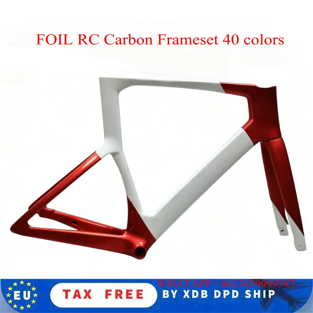 T1000 FOIL RC Carbon-Rennradrahmen Scheibenbremse Fahrradrahmenset DPD BB386 47/49/52/54/56cm