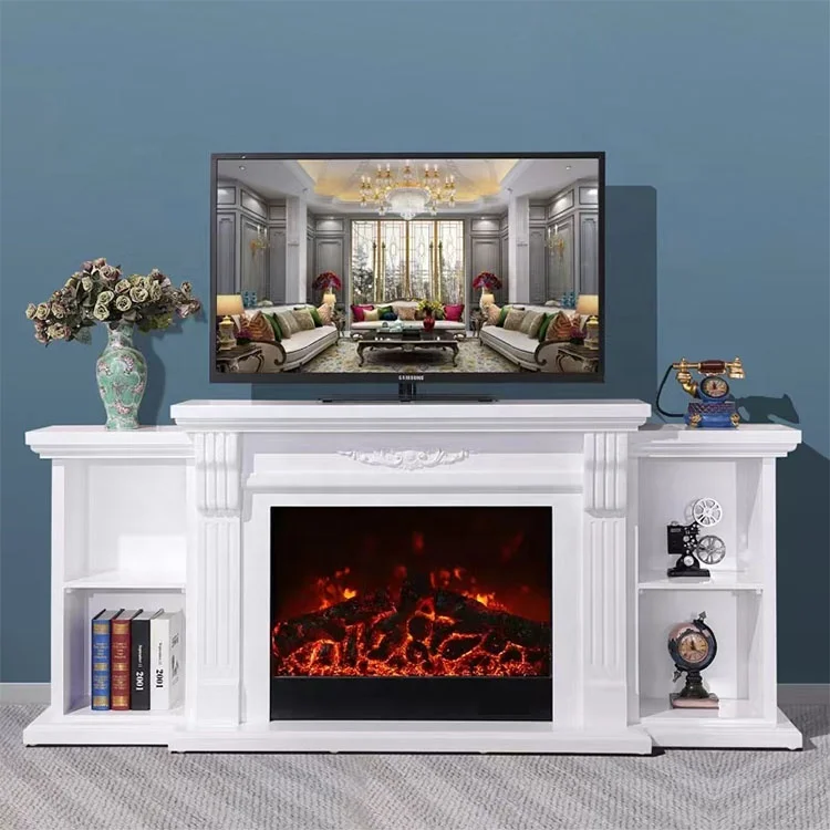 Manufacturer Bedroom TV Stand With Electric Fireplaces Heater 65