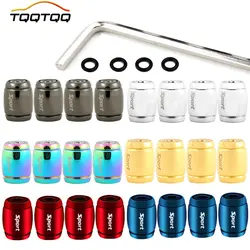 Universal Sport Metal Car Tire Valve Stem Air Caps Cover Fit for most Car Styling Decoration Accessories Tires Valve Stems Caps