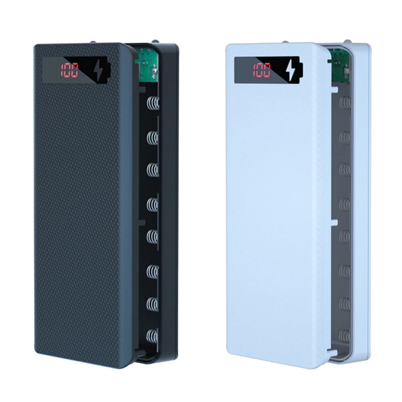 

18650 Power Bank Battery Box Holder Portable Dual USB Type C Charge Shell for iPhone Xiaomi Huawei 18650 Battery Storage Cover