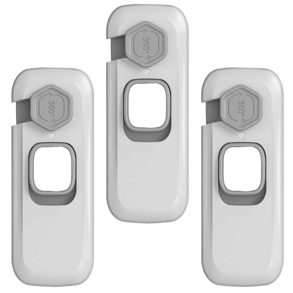 

3Pcs Baby Safety Locks Multifunctional Anti Pinch Drawer Cabinet Lock Kids Protection Security Latch for Child Safety