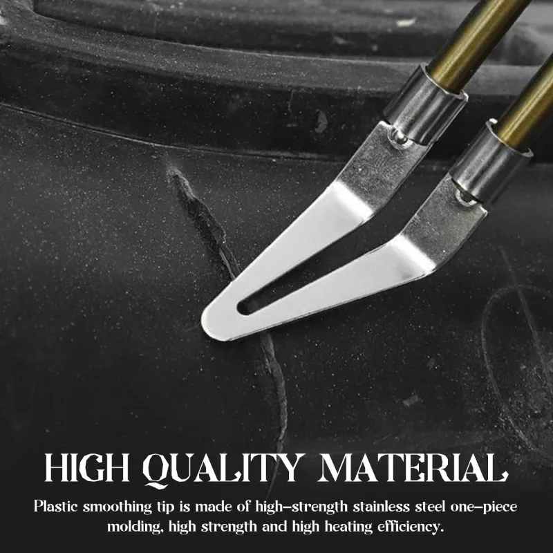 2/4PCS Stainless Steel Plastic Welding Tip Head Smooth Soldering Replacement for Plastic Welder