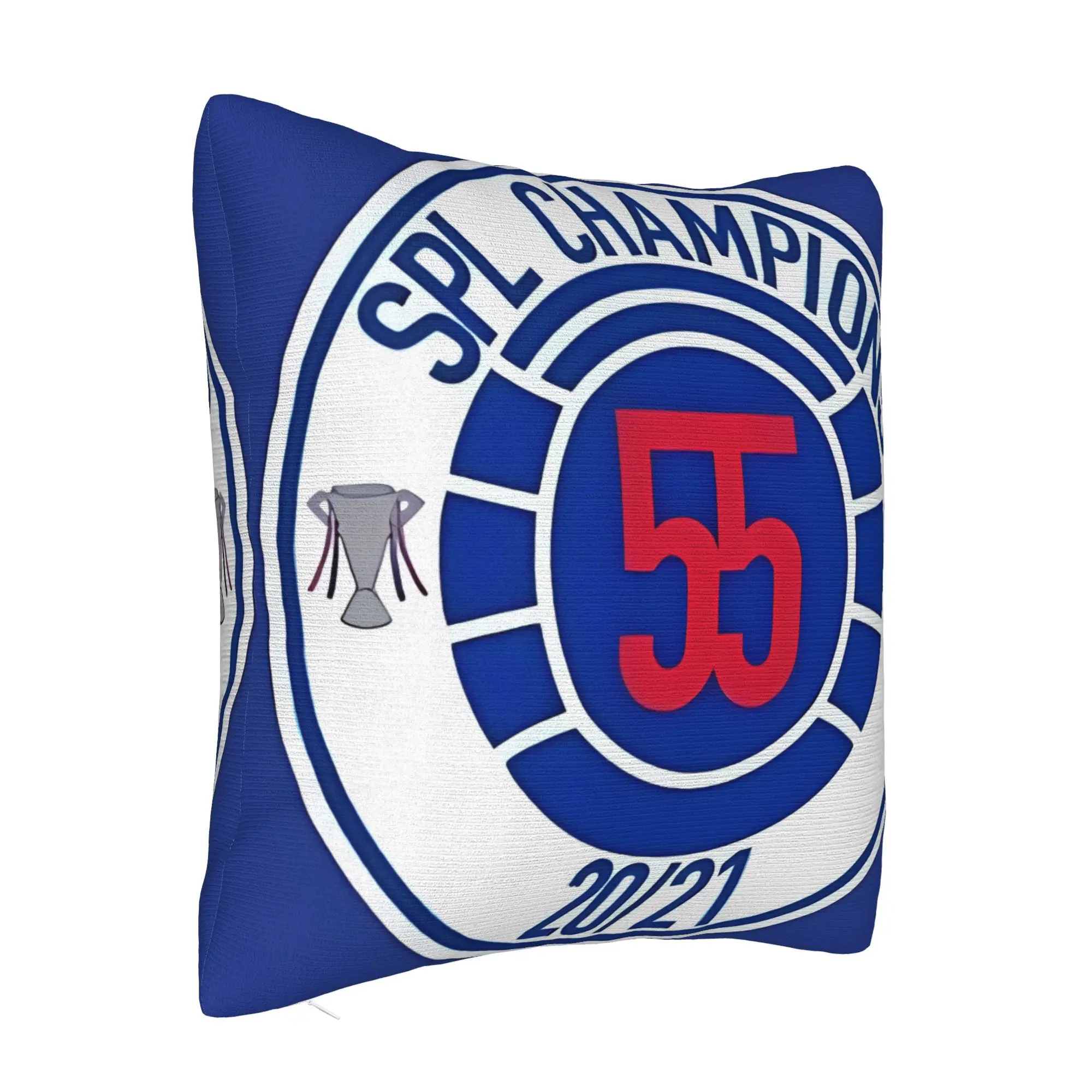 Customize A Vintage Badge Featuring The Glasgow Rangers 55 with Championship Text, an Official Inspired Team Spirit Home Decor C