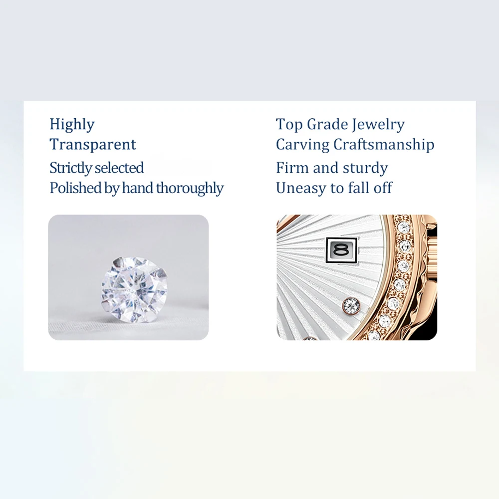 2025 مكافأة جديدة ساعة كوارتز نسائية حزام سيليكون موضة فاخرة التقويم المرأة ساعة ذهبية وردية بسيطة