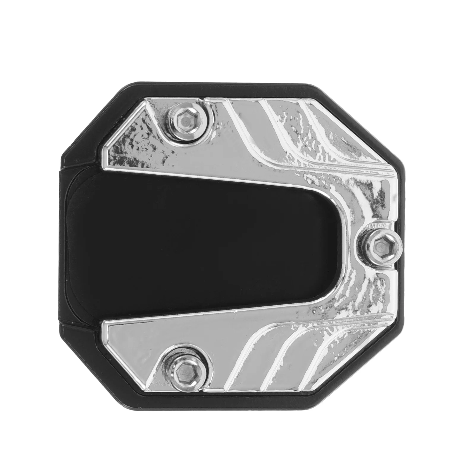 

Motorcycle Kickstand Extension Pad Aluminum Alloy Non-Slip Enlarged Base Side Stand Support for Motorbikes Accessories Silver