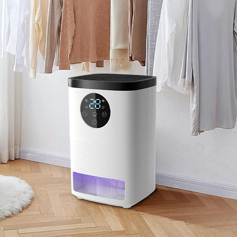 AT02-Dehumidifier For Bedroom,Dehumidifiers For Home With Auto Shut Off, Small Portable Dehumidifier For RV,Closet,EU Plug