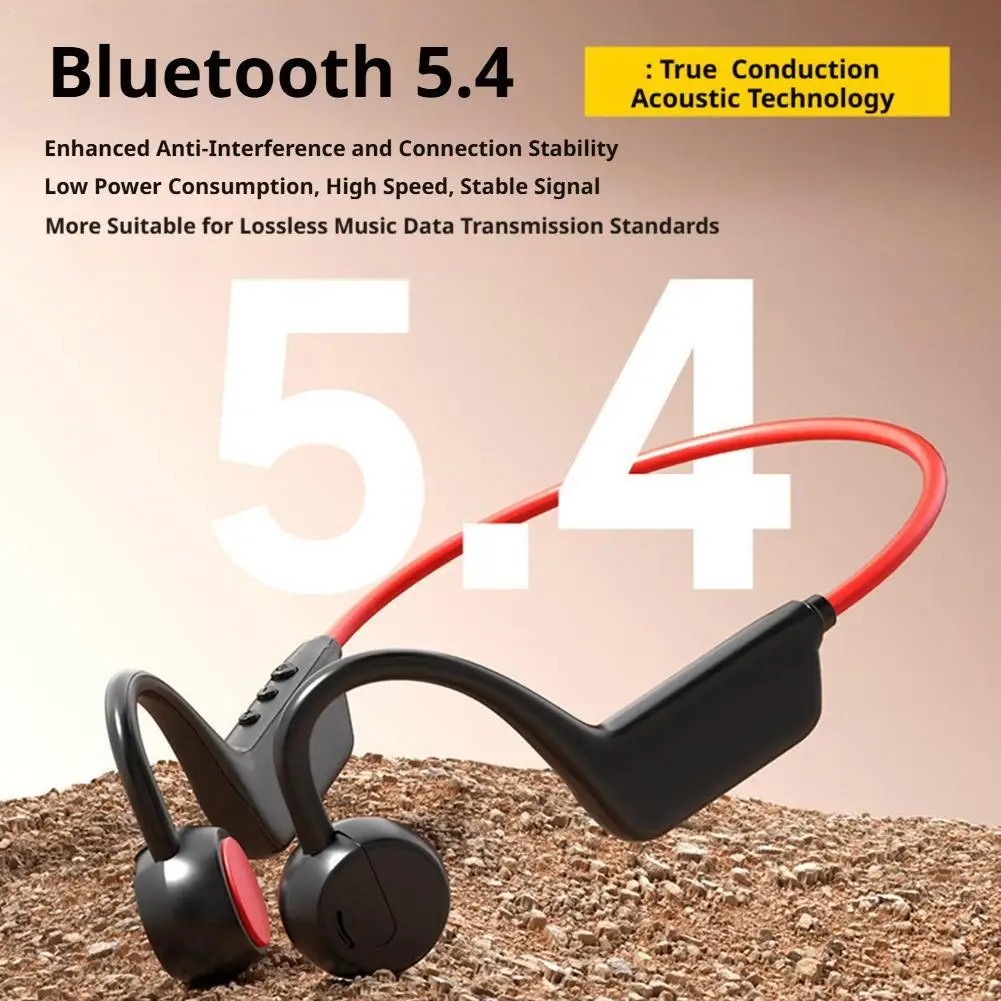 2026 Headset Wireless Swimming Headphones IPX8 Waterproof Bluetooth 5.4 Sports Earphones With Mic For Fitness