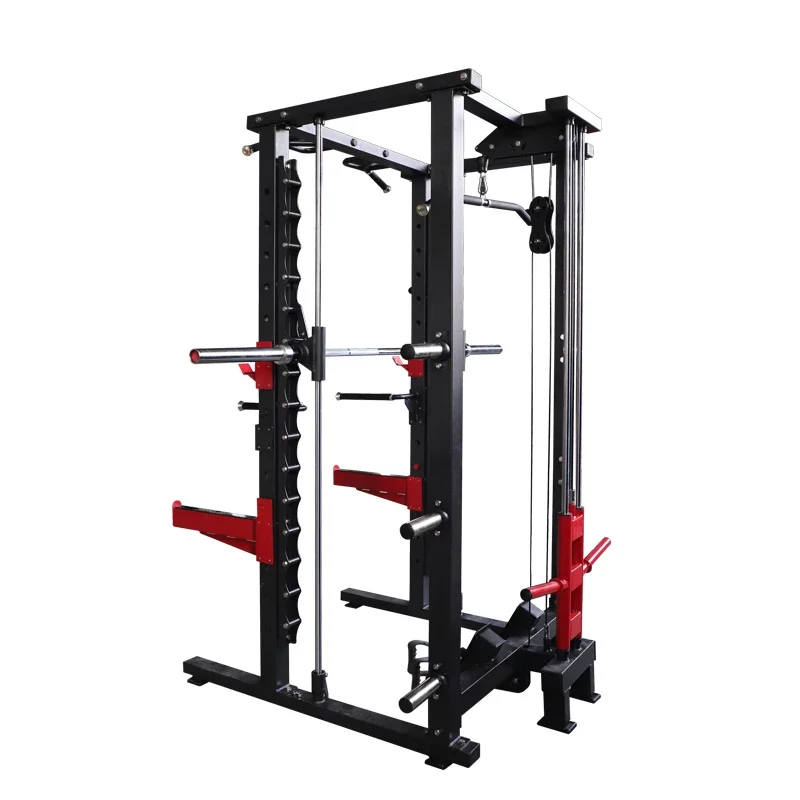 

A Home Gym Multifunctional Training Equipment Power Rack Smith Machine
