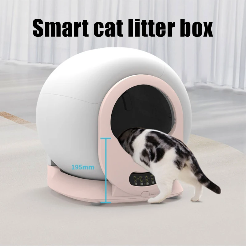 2024 New Third-generation Intelligent Cat Litter Pot Cat Toilet APP Fully Automatic 65L Large Cat Litter Pot Odor Purification