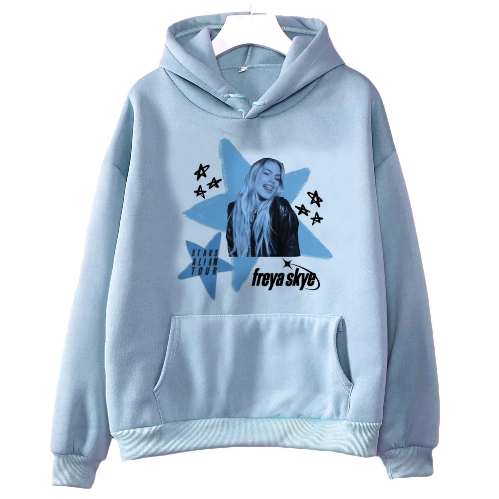 Freya Skye sweatshirt fashion tops graphic 2000s sudadera mujer cutecore male Women Loose