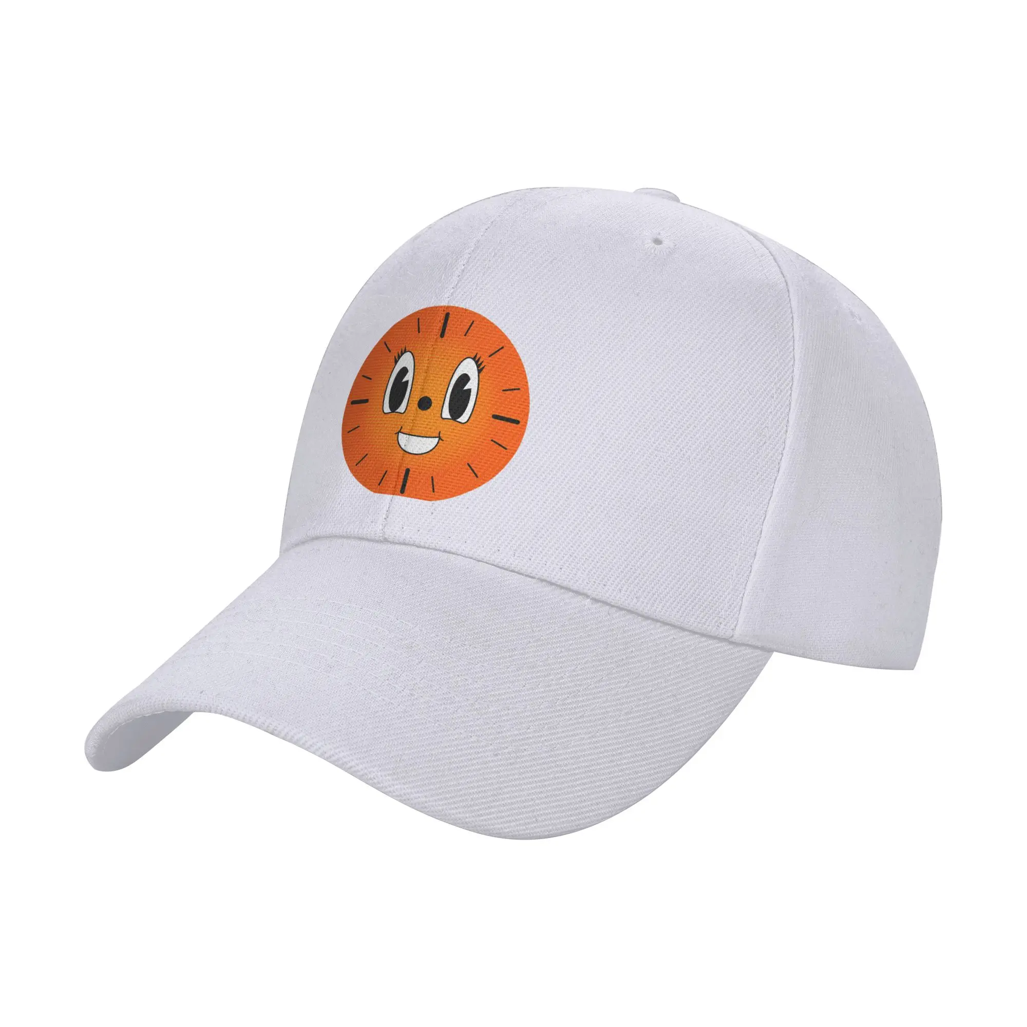 Fashion Miss MINUTES Smile - Gradient Orange Screen Effect Curved Brim Baseball Cap Hiking Summer Hat