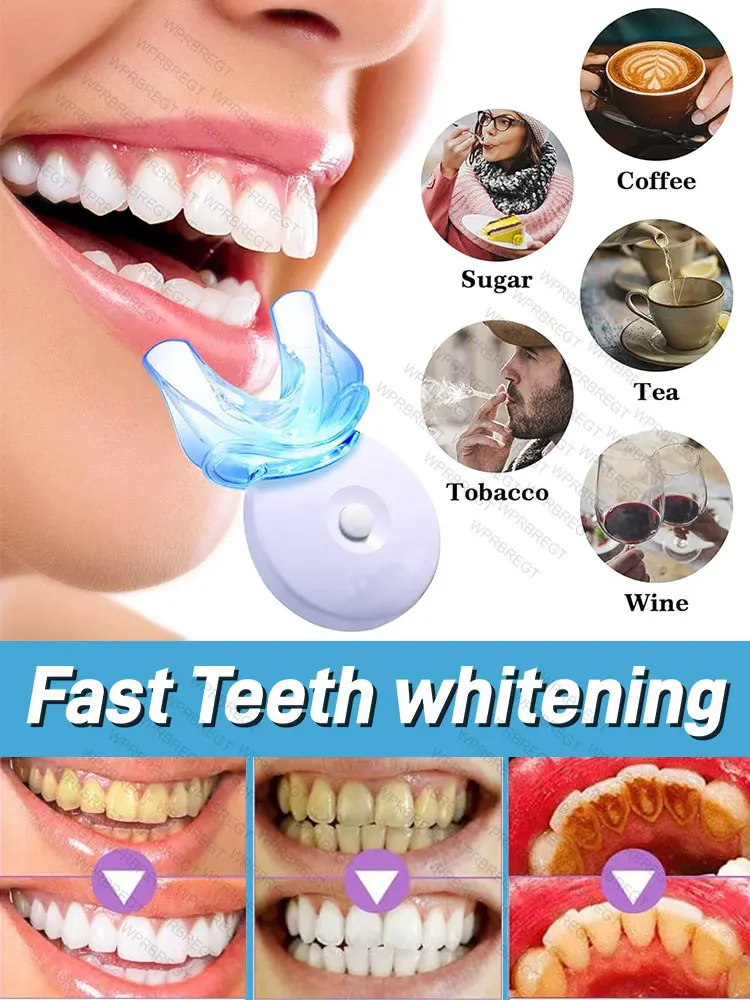 

Blue light teeth whitening, whiten yellow teeth and clean teeth