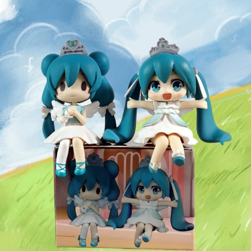 

Hatsune Miku Princess Q Version Figure Kawaii Pvc Model Toys Car Decoration Chassis Ornaments Gifts ﻿