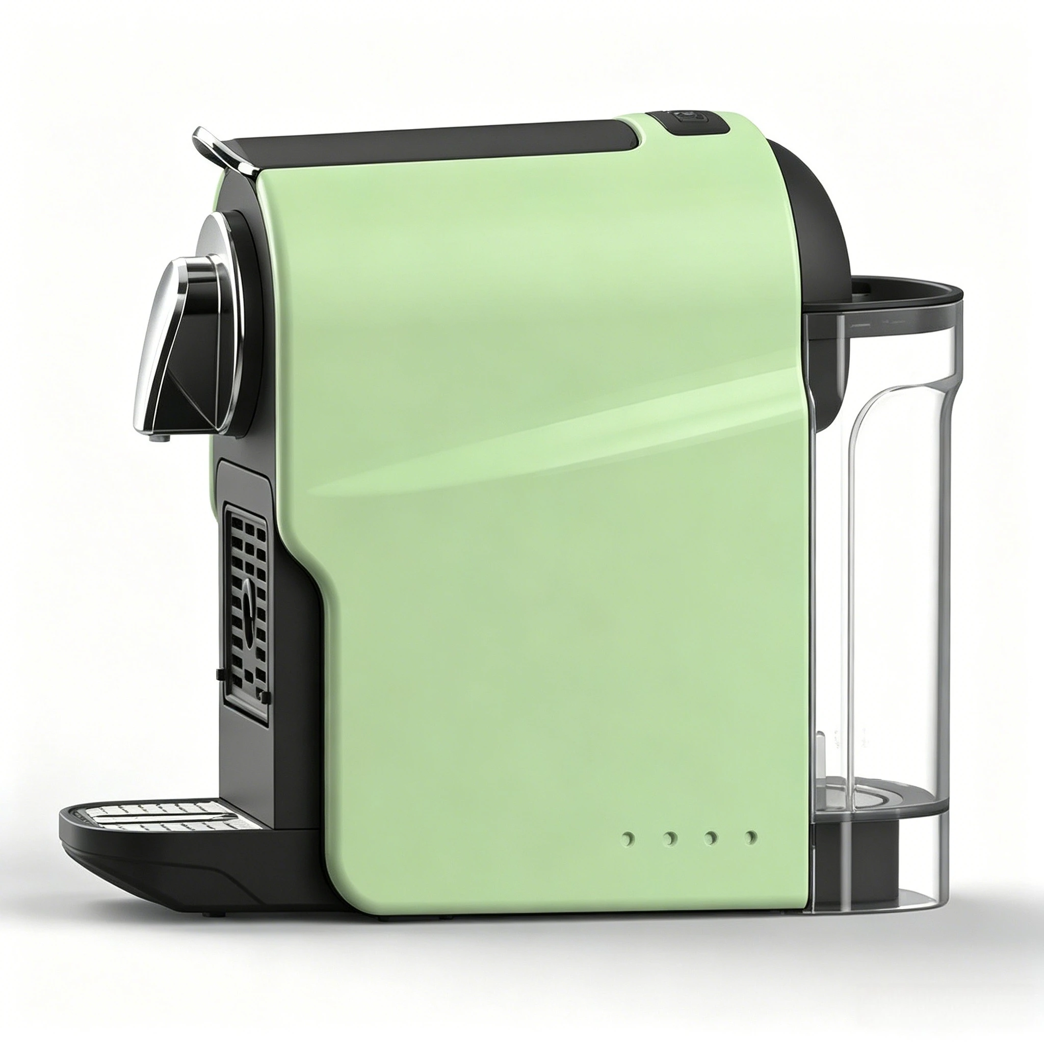 Compact Mini Single Capsule Coffee Maker Avocado Green Color Italian Espresso Extraction Machine Ideal For Hotel Motel Guest
