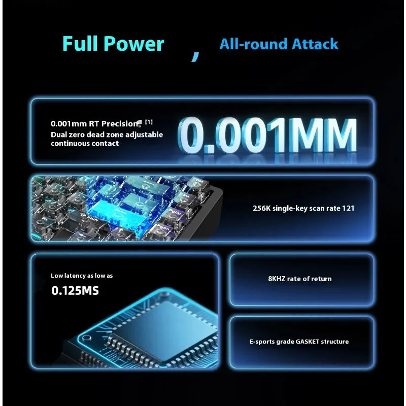 

Carotmas MARS75 Magnetic Switch Mechanical Keyboard 8000Hz RT0.001mm Hall-Effect Switch Gaming Keyboard PC Accessories