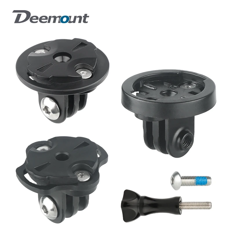 

Deemount Bicycle Computer Combo Mount Bracket Quick Repair Accessories for Garmin Gopro Camera Headlight Adapter Fixing Base