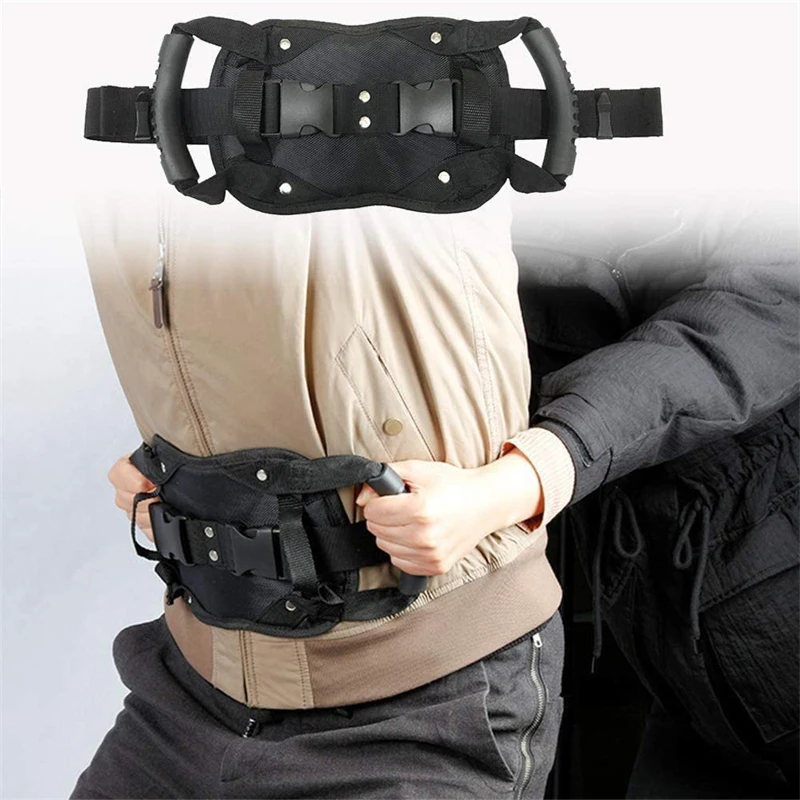 Motorcycle Scooters Safety Belt Back Seat Passenger Grip Grab Handle Non-Slip Strap Universal Motorcycle Seat Strap For Kids안전벨트