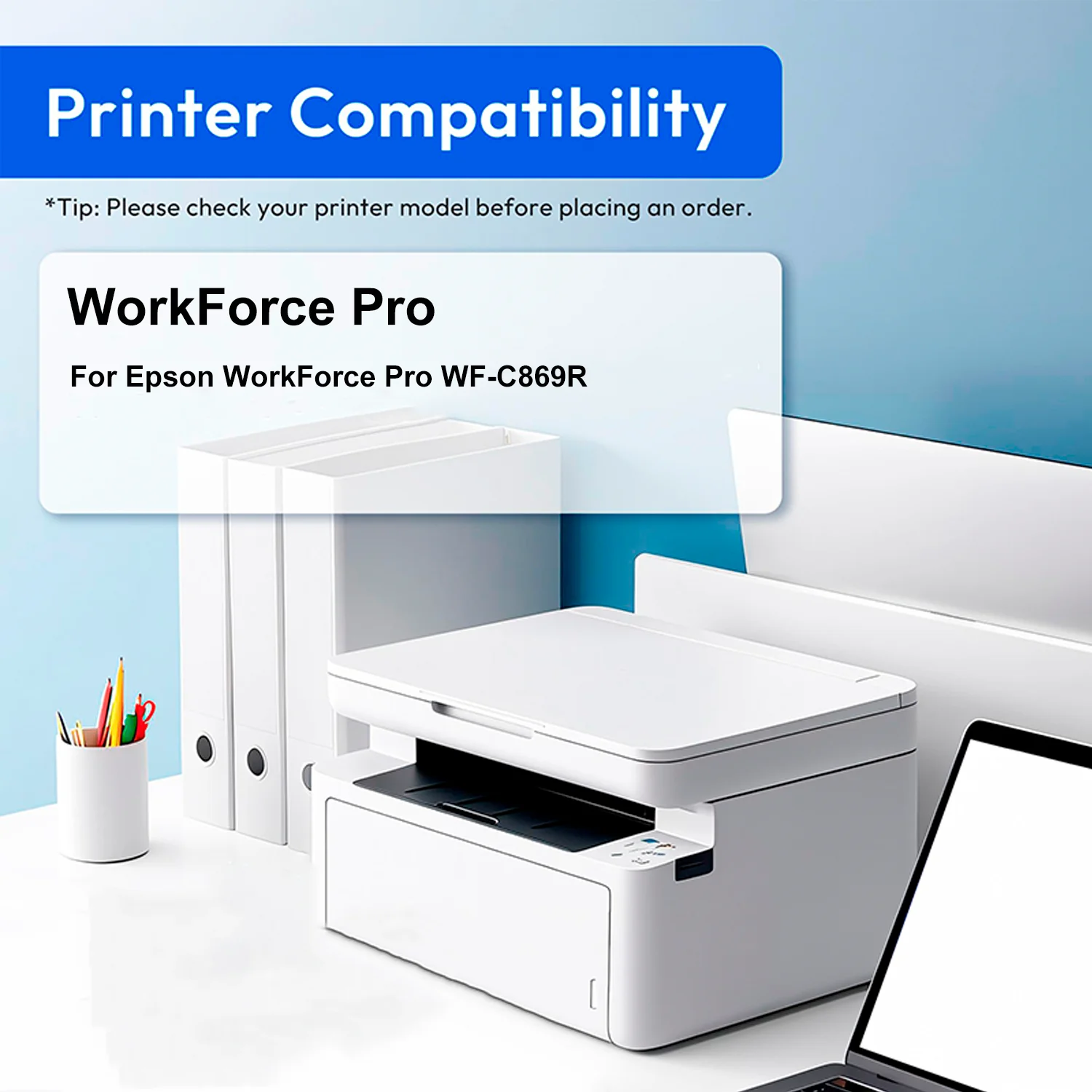 

T9741 Ink cartridge For Epson C869Ra WF-C869Ra Printer T9742 T9743 T9744 filled Pigment Ink Bag with Chip Ink Cartridge