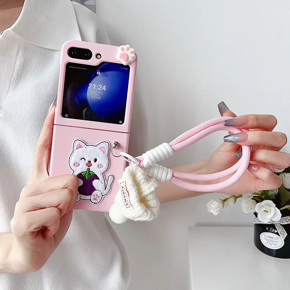 Cartoon Stuffed Animals for With Widgets Magsafe Magnetic Bracket Phone Case for Samsung Galaxy S23 S24 Plus Ultra 5G Back Cover