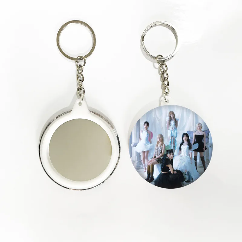 NMIXX Fiary Girls Season's Greetings Tinplate Brooches Sullyoon Bae Haewon Kyujin Jiwoo Cute Mirror Keyring Bag Decor Fans Gifts