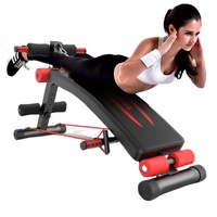 Gym Equipment Sit up Bench Muscle Exercise Ab Chair Foldable Portable Exercise Supine Board Carton Unisex Indoor 2pcs