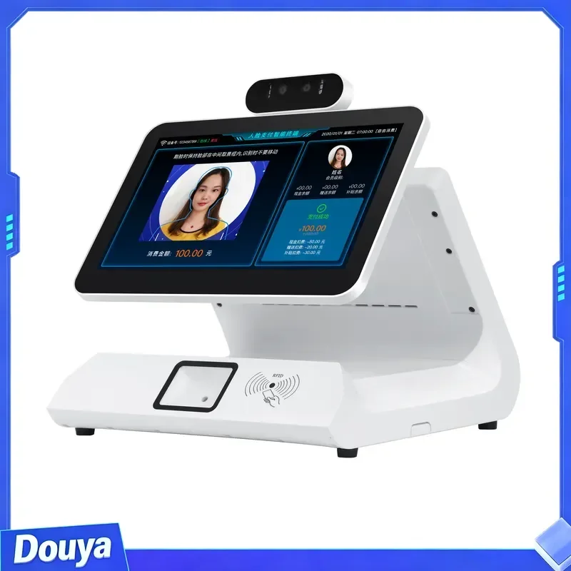 Smart Management for Canteen Android 11 Face Recognition Money Counting Off the Network QR Scanning Card Swiping Payment
